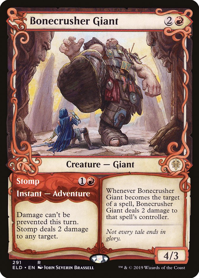 Bonecrusher Giant // Stomp (Showcase) [Throne of Eldraine] | The Time Vault CA