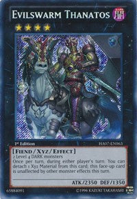 Evilswarm Thanatos [HA07-EN063] Secret Rare | The Time Vault CA