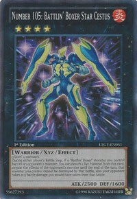 Number 105: Battlin' Boxer Star Cestus [LTGY-EN051] Super Rare | The Time Vault CA