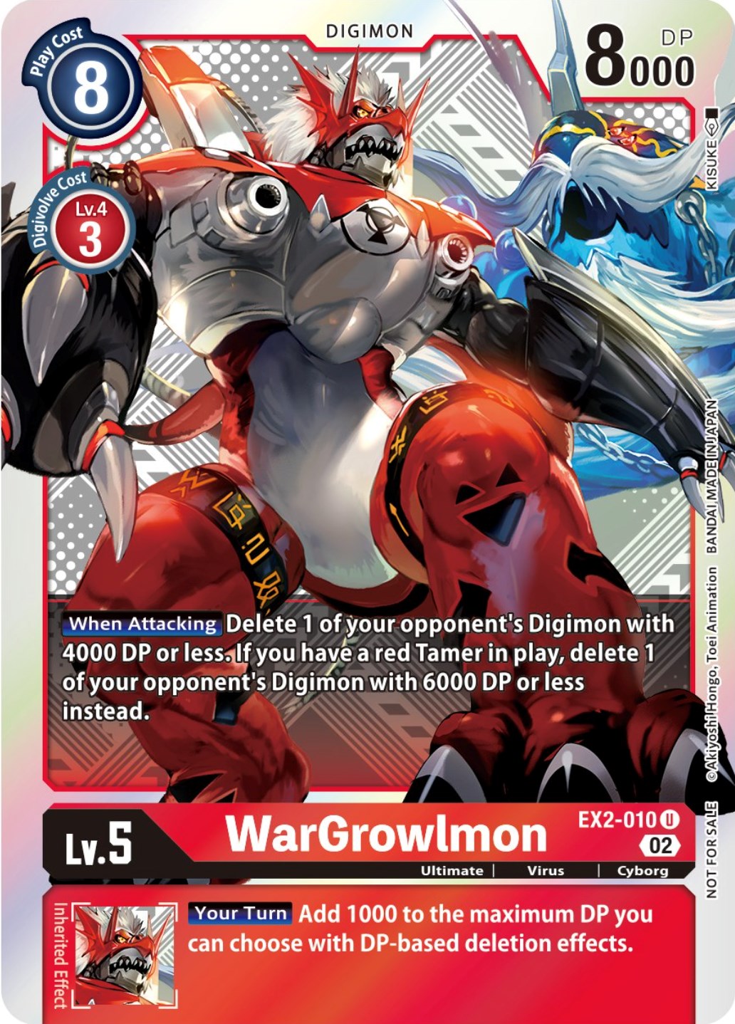 WarGrowlmon [EX2-010] (Xros Encounter Pre-Release) [Digital Hazard Promos] | The Time Vault CA