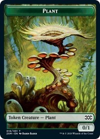 Plant // Saproling Double-sided Token [Double Masters Tokens] | The Time Vault CA