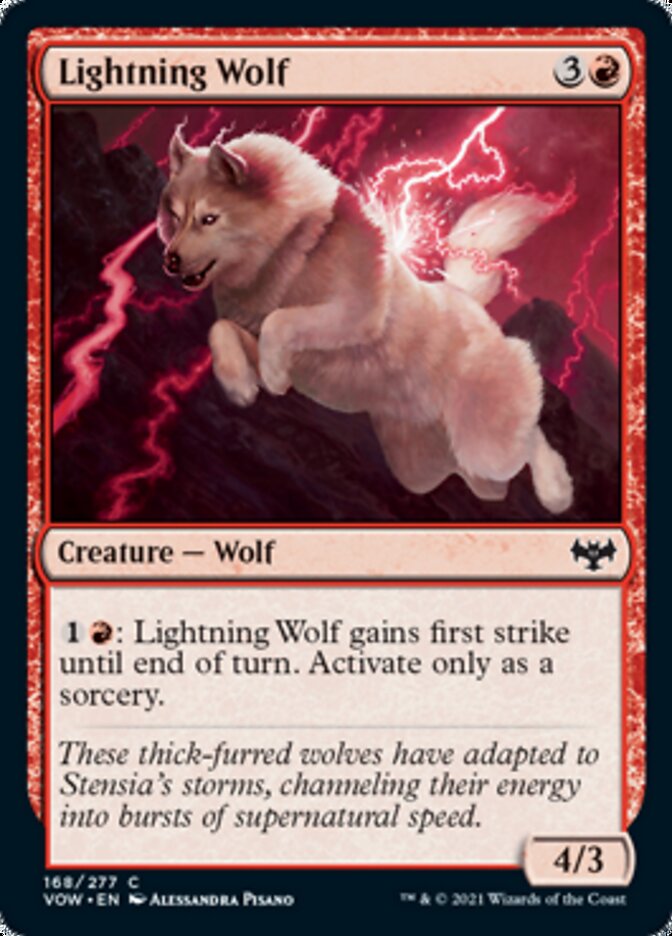 Lightning Wolf [Innistrad: Crimson Vow] | The Time Vault CA