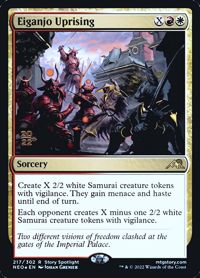 Eiganjo Uprising [Kamigawa: Neon Dynasty Prerelease Promos] | The Time Vault CA