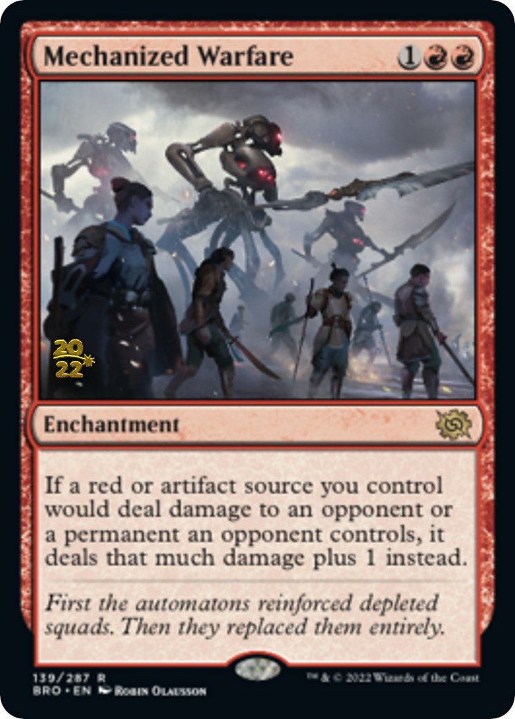 Mechanized Warfare [The Brothers' War: Prerelease Promos] | The Time Vault CA