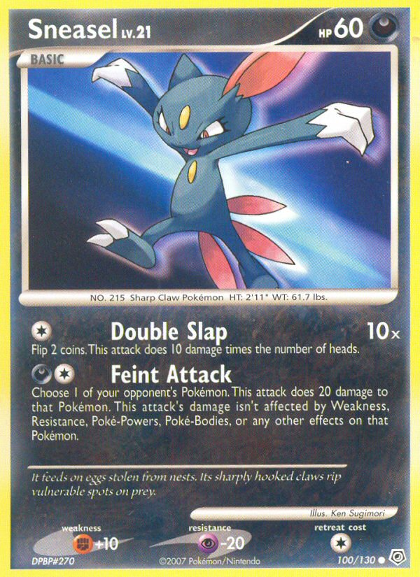 Sneasel (100/130) [Diamond & Pearl: Base Set] | The Time Vault CA