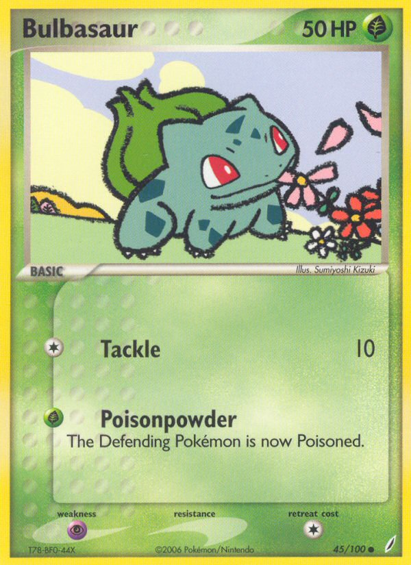 Bulbasaur (45/100) [EX: Crystal Guardians] | The Time Vault CA