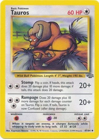 Tauros (47/64) [Jungle Unlimited] | The Time Vault CA