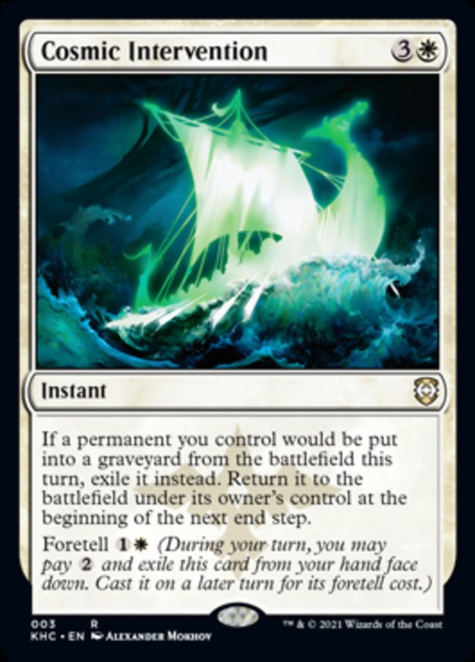 Cosmic Intervention [Kaldheim Commander] | The Time Vault CA