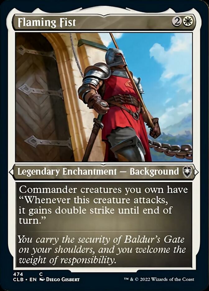 Flaming Fist (Foil Etched) [Commander Legends: Battle for Baldur's Gate] | The Time Vault CA