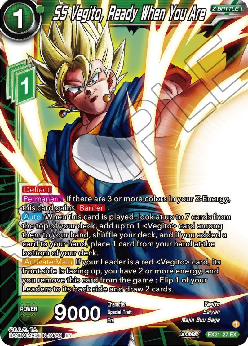SS Vegito, Ready When You Are (EX21-27) [5th Anniversary Set] | The Time Vault CA