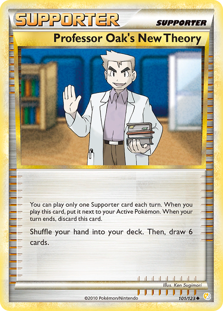 Professor Oak's New Theory (101/123) [HeartGold & SoulSilver: Base Set] | The Time Vault CA