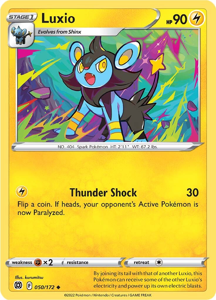 Luxio (050/172) [Sword & Shield: Brilliant Stars] | The Time Vault CA