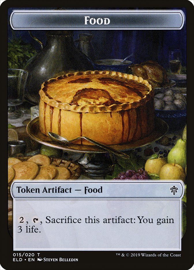 Food (015/020) [Throne of Eldraine Tokens] | The Time Vault CA