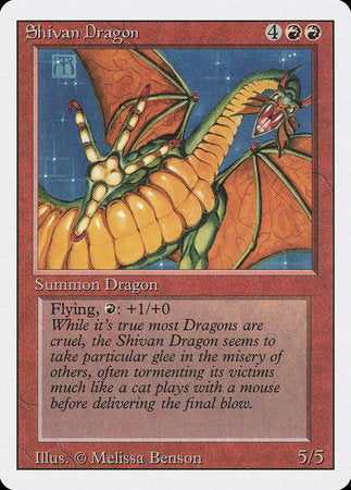 Shivan Dragon [Revised Edition] | The Time Vault CA