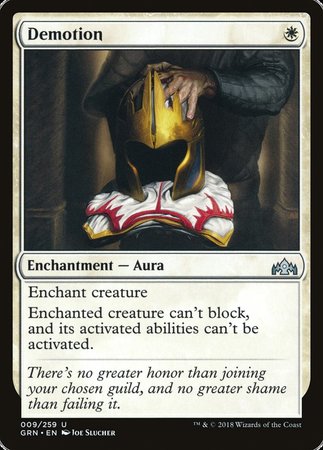 Demotion [Guilds of Ravnica] | The Time Vault CA