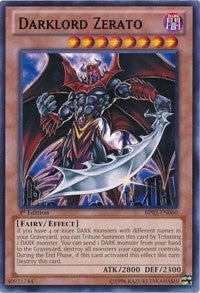 Darklord Zerato [BP02-EN060] Rare | The Time Vault CA