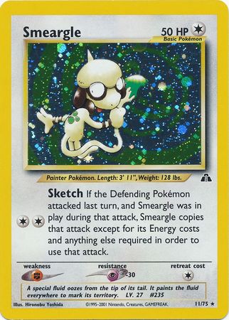 Smeargle (11/75) [Neo Discovery Unlimited] | The Time Vault CA