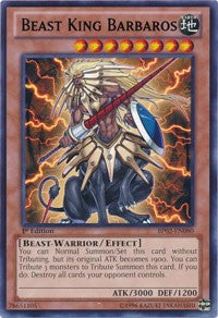 Beast King Barbaros [BP02-EN080] Rare | The Time Vault CA