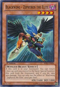 Blackwing - Zephyros the Elite [BP02-EN098] Common | The Time Vault CA