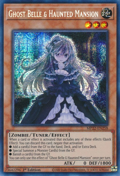 Ghost Belle & Haunted Mansion [MP22-EN258] Prismatic Secret Rare | The Time Vault CA