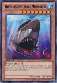 Hyper-Ancient Shark Megalodon [BP02-EN121] Rare | The Time Vault CA