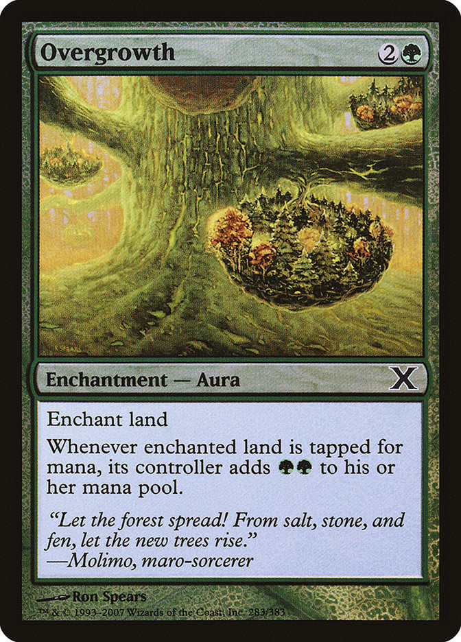 Overgrowth (Premium Foil) [Tenth Edition] | The Time Vault CA