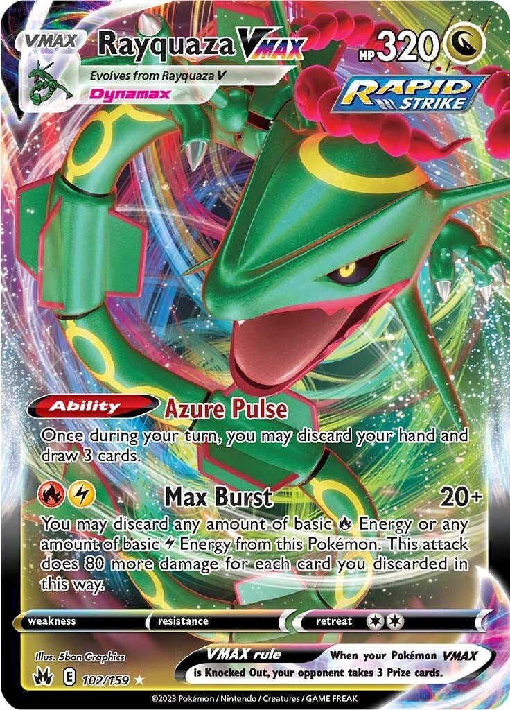 Rayquaza VMAX (102/159) (102) [Sword & Shield: Crown Zenith] | The Time Vault CA