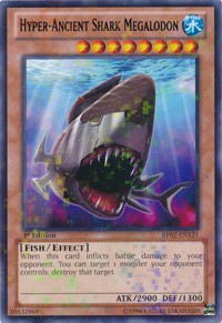 Hyper-Ancient Shark Megalodon [BP02-EN121] Mosaic Rare | The Time Vault CA