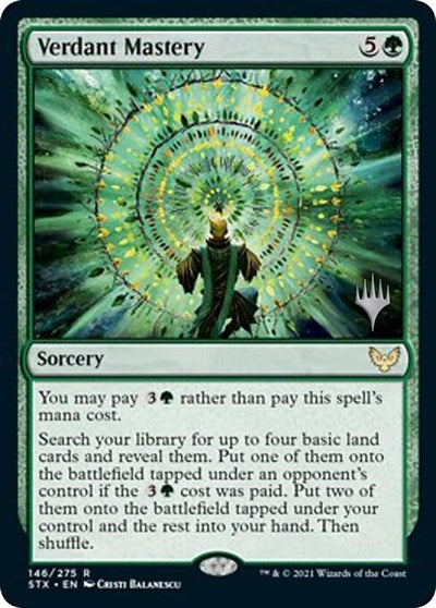 Verdant Mastery (Promo Pack) [Strixhaven: School of Mages Promos] | The Time Vault CA