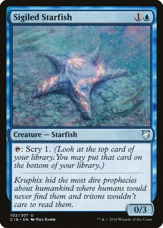 Sigiled Starfish [Commander 2018] | The Time Vault CA