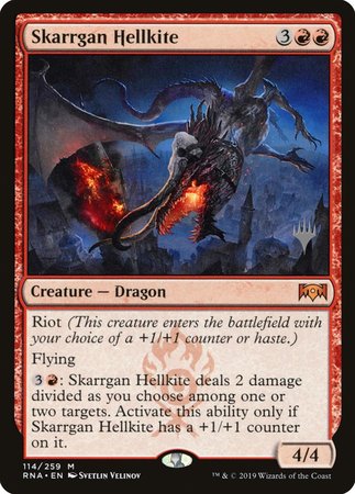 Skarrgan Hellkite [Ravnica Allegiance Promos] | The Time Vault CA