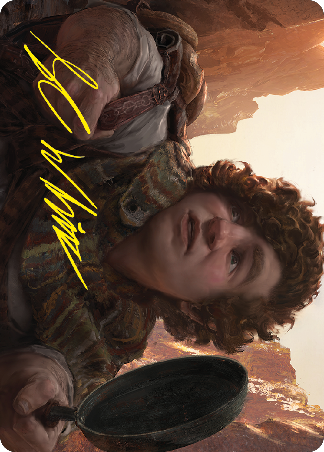 Sam, Loyal Attendant Art Card (Gold-Stamped Signature) [The Lord of the Rings: Tales of Middle-earth Art Series] | The Time Vault CA