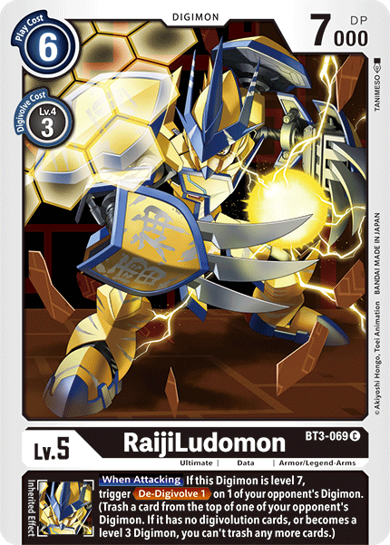 RaijiLudomon [BT3-069] [Release Special Booster Ver.1.5] | The Time Vault CA