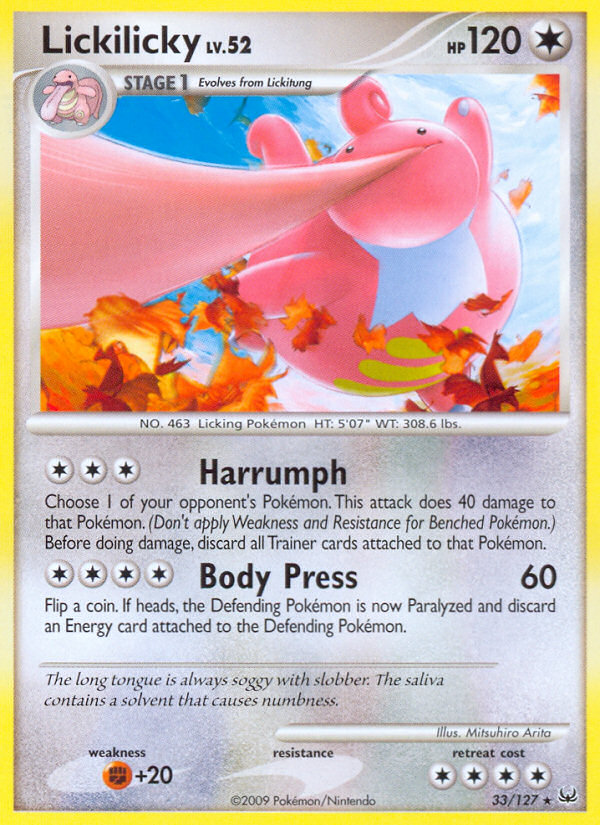 Lickilicky (33/127) [Platinum: Base Set] | The Time Vault CA