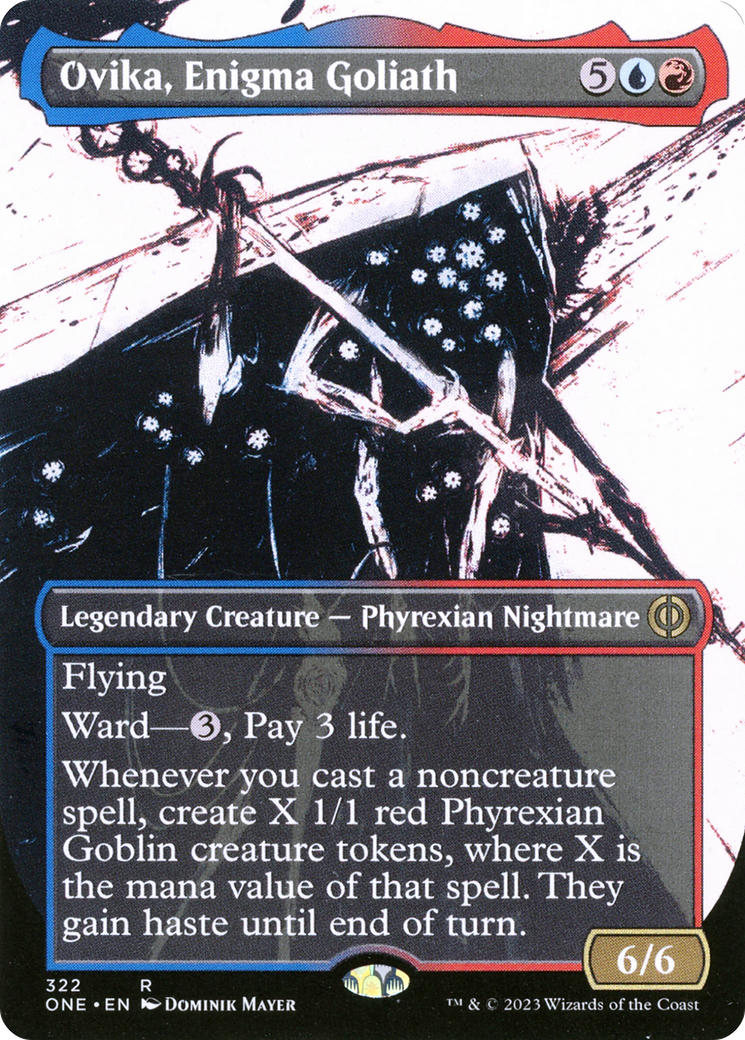 Ovika, Enigma Goliath (Borderless Ichor) [Phyrexia: All Will Be One] | The Time Vault CA