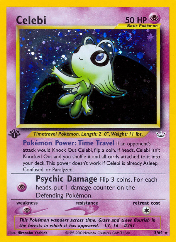 Celebi (3/64) [Neo Revelation 1st Edition] | The Time Vault CA