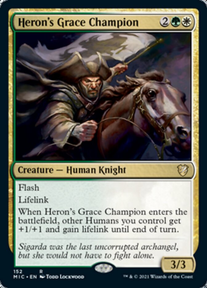 Heron's Grace Champion [Innistrad: Midnight Hunt Commander] | The Time Vault CA