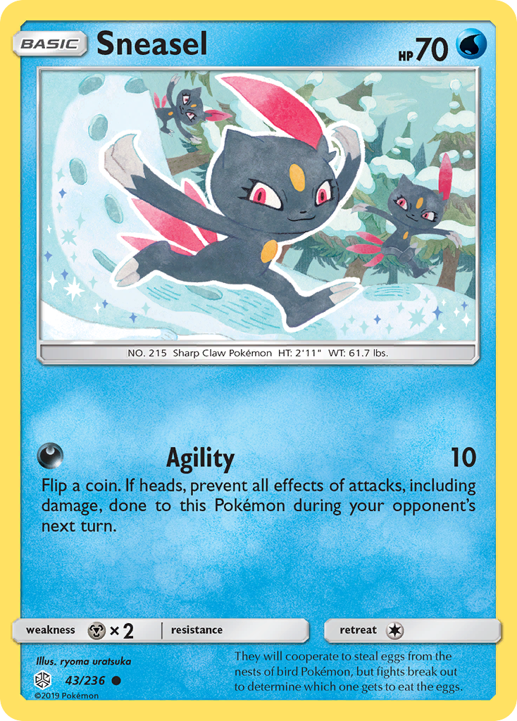 Sneasel (43/236) [Sun & Moon: Cosmic Eclipse] | The Time Vault CA