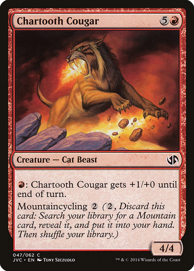 Chartooth Cougar [Duel Decks Anthology] | The Time Vault CA