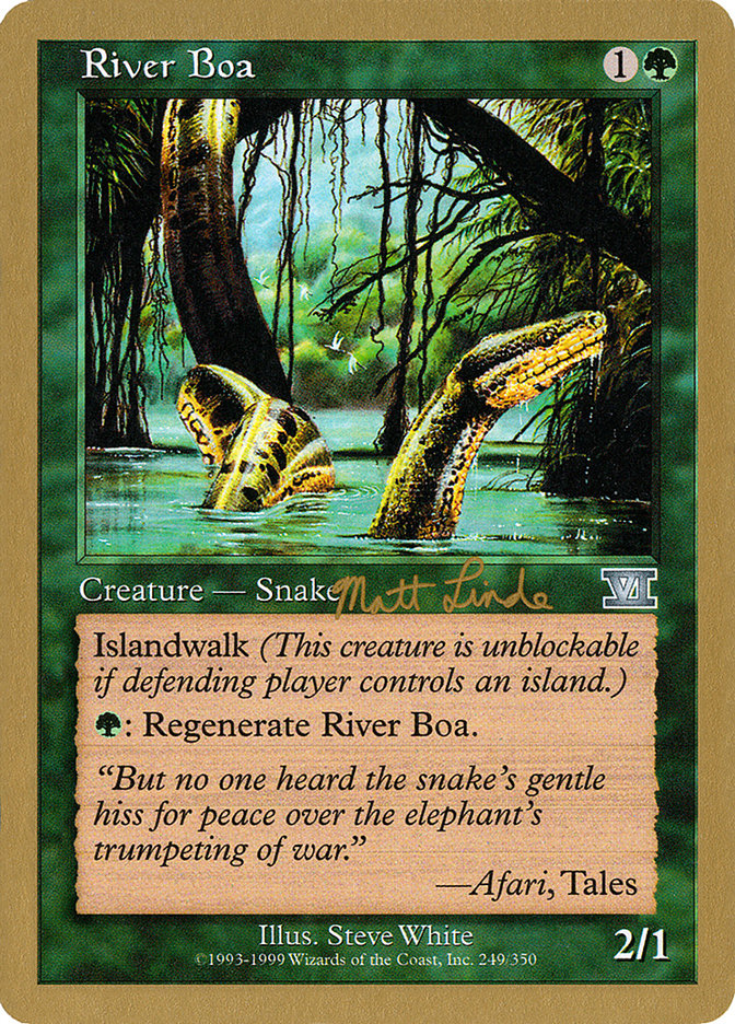 River Boa (Matt Linde) [World Championship Decks 1999] | The Time Vault CA