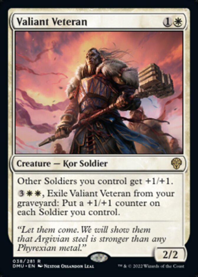 Valiant Veteran [Dominaria United] | The Time Vault CA