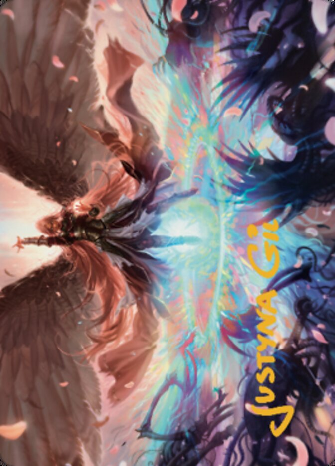 Iridian Maelstrom Art Card (Gold-Stamped Signature) [Dominaria United Art Series] | The Time Vault CA