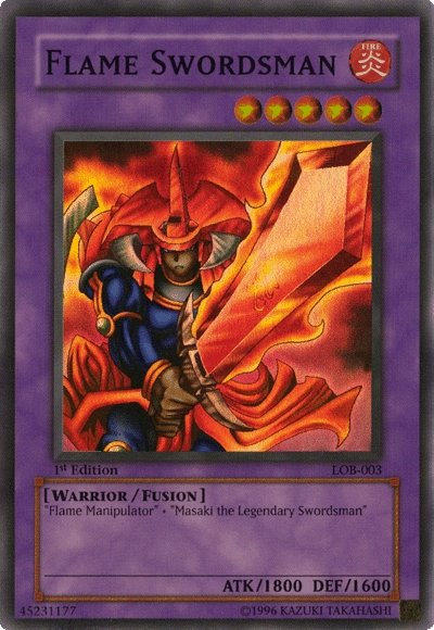 Flame Swordsman [LOB-003] Super Rare | The Time Vault CA