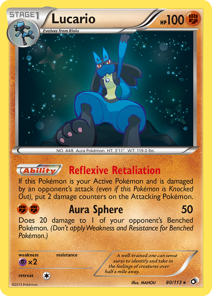 Lucario (80/113) [Black & White: Legendary Treasures] | The Time Vault CA