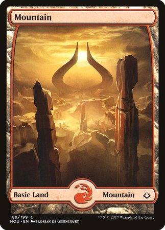 Mountain (188) - Full Art [Hour of Devastation] | The Time Vault CA