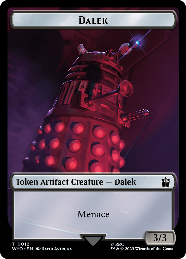 Dalek // Food (0026) Double-Sided Token [Doctor Who Tokens] | The Time Vault CA