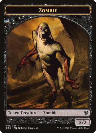 Zombie // Worm Double-sided Token [Commander 2016 Tokens] | The Time Vault CA