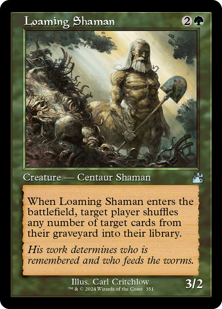 Loaming Shaman (Retro Frame) [Ravnica Remastered] | The Time Vault CA