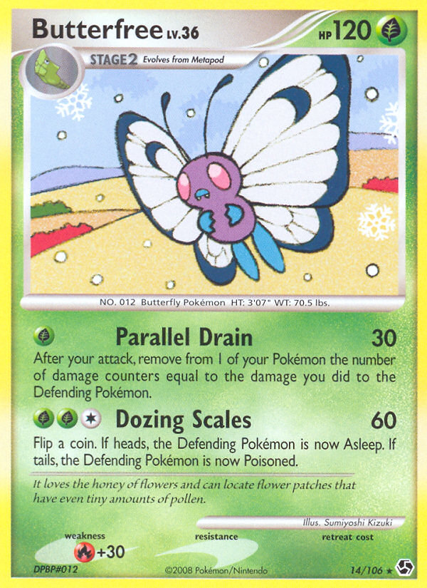 Butterfree (14/106) [Diamond & Pearl: Great Encounters] | The Time Vault CA