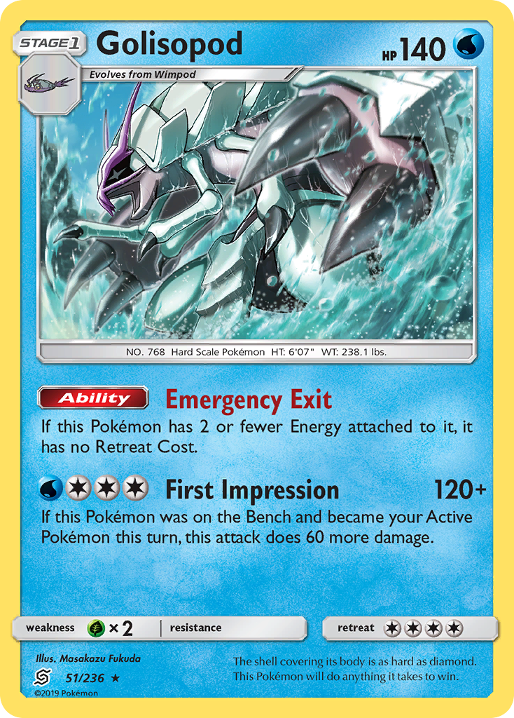 Golisopod (51/236) [Sun & Moon: Unified Minds] | The Time Vault CA